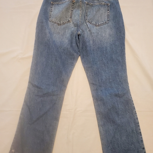 Hollister Juniors Sz 11R High Rise Vintage Straight Embroidered Jeans Button Fly - Picture 2 of 9